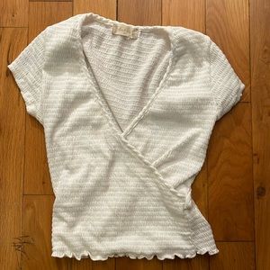 Altar’d State White V-Neck